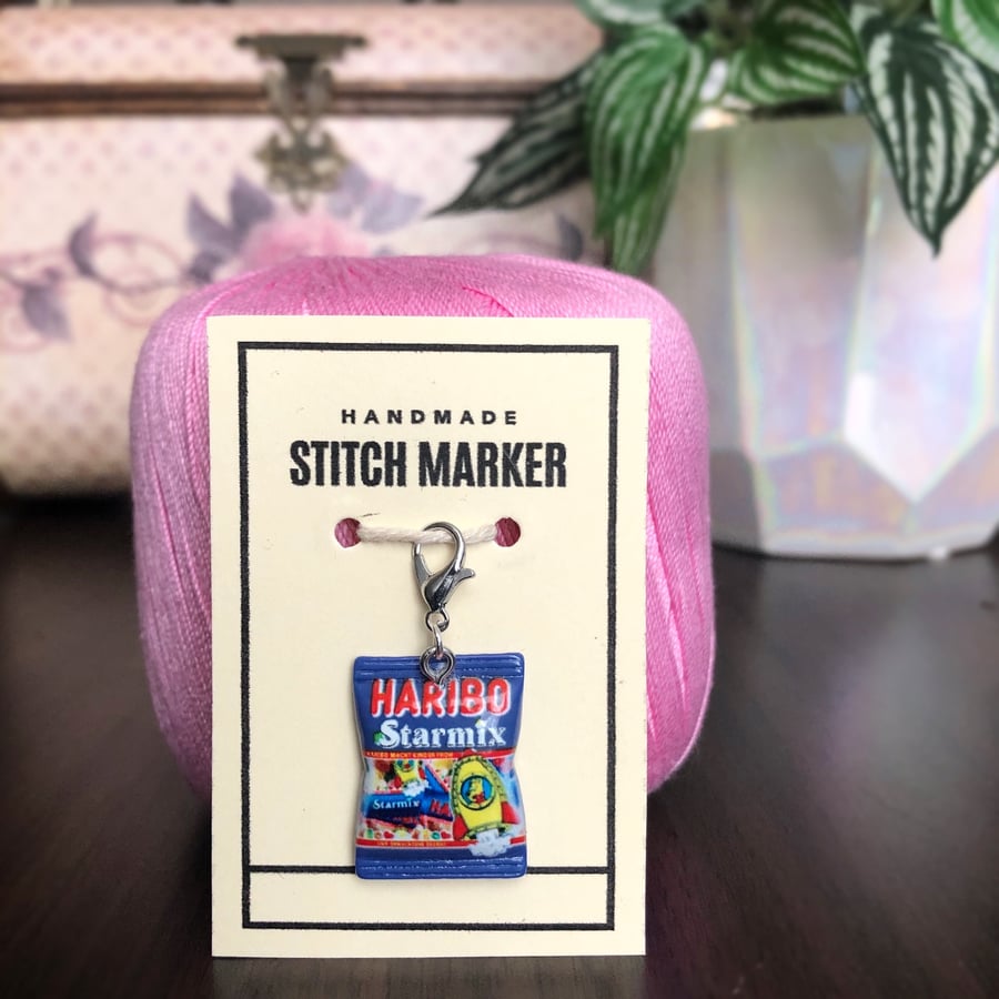  Haribo Starmix Stitch Marker, Progress Keeper, Resin Charm 