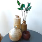 Stained Glass Leaf Stem beautiful handcrafted gift for the home