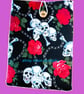Skull & Roses Print, Book-Tablet Sleeve