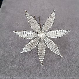 Large Starflower Bridal Hairpin