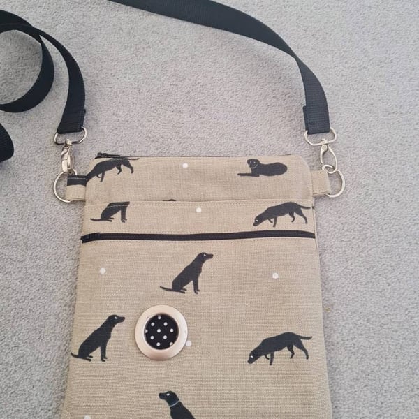 Sophie Allport Labrador fabric dog walking bag