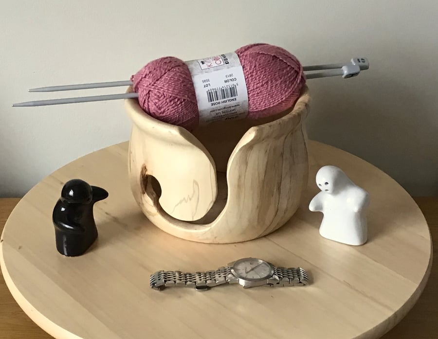 Handmade Sycamore Yarn Bowl