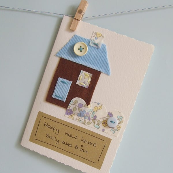 New home card Handmade with your own message.