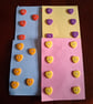 Orange heart buttons - Image 2
