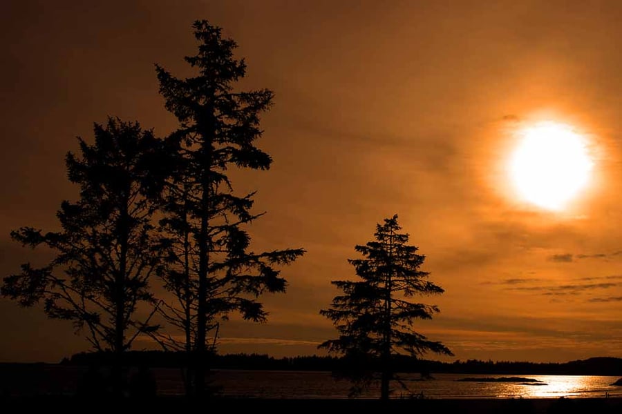 Sunset Long Beach Tofino Vancouver Island Canada Photograph Print