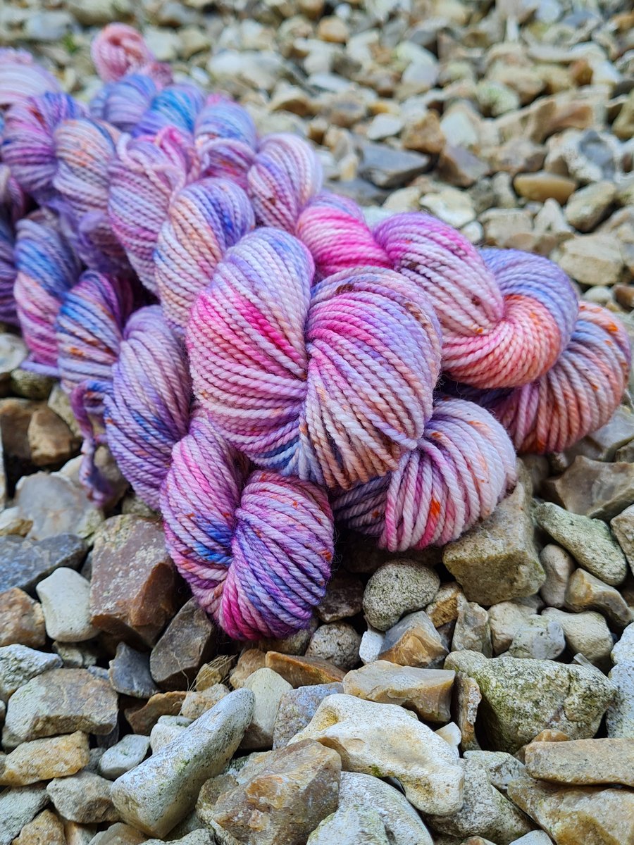 Hand dyed mini skein 20g 4ply High Twist Sock