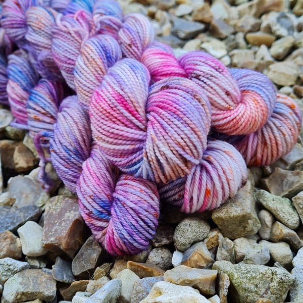 Hand dyed mini skein 20g 4ply High Twist Sock