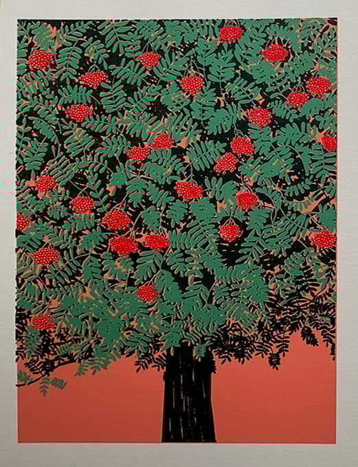 Autumn Rowan original screen print - perfectly imperfect