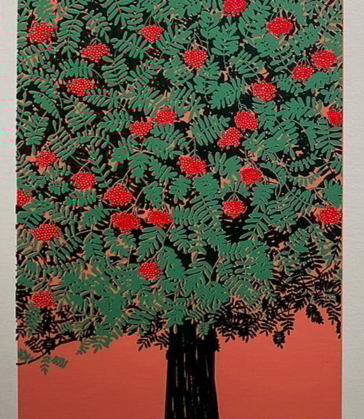Autumn Rowan original screen print - perfectly imperfect
