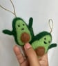 Christmas Avocado Needle Felted Decoration - Image 3