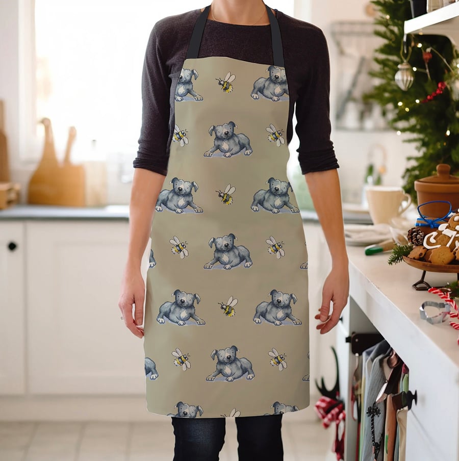 Staffie and Bee Apron