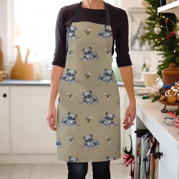 Staffie and Bee Apron