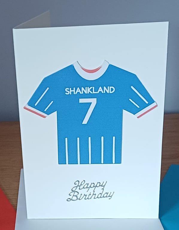 A6 Shankland Rangers FC Birthday Card