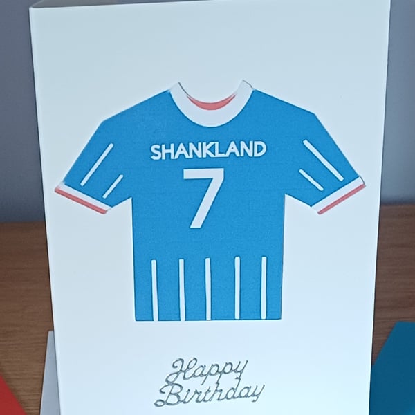A6 Shankland Rangers FC Birthday Card
