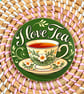 I Love Tea Wooden Coaster – Floral Teacup Design – Handmade Tea Lover Gift