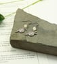 Yarn & Needles Rose Quartz Gemstone Silver Earrings - Image 6