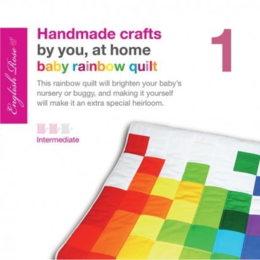 Rainbow baby quilt kit