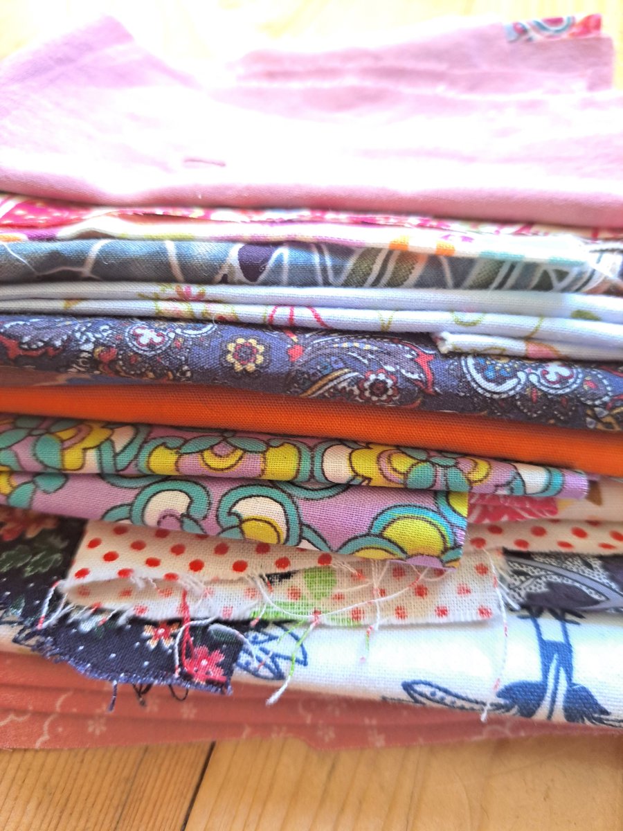 Vintage fabric scraps