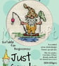 Mouseloft Stitchlets 'Just Gnomes! - Gone Fishing' Cross Stitch Kit - Image 2