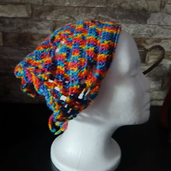 Crochet Dragonfly Bandana - Rainbow 1