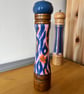 Hand painted colourful salt or pepper mill,salt grinder,funky salt mill