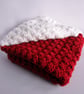 Cozy and Cute: Extra Thick Red and White Crochet Christmas Baby Blanket - Image 3