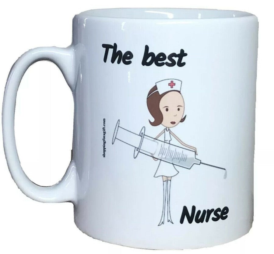 The Best Nurse Mug. Mugs for a nurse on birthdays, Christmas