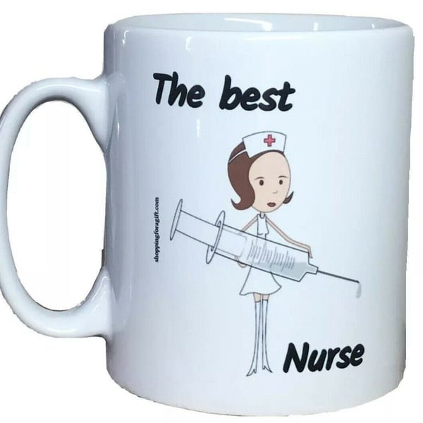 The Best Nurse Mug. Mugs for a nurse on birthdays, Christmas