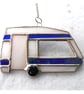 Caravan Suncatcher Stained Glass Classic Blue - Image 2