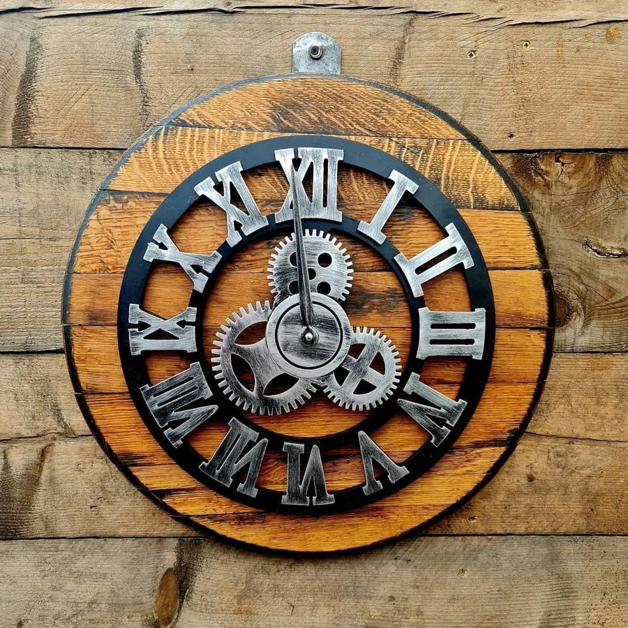 Large Wall Clock Steam Punk Clock