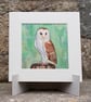 Barn Owl Original Watercolour Bird Painting - Image 1