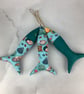 Shells hanging fabric fish set, Handmade - Image 6