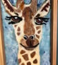 Cheeky giraffe handmade needle felted picture - Image 2