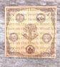 Gold star in circle & Elemental solid wood Wall Art plaque