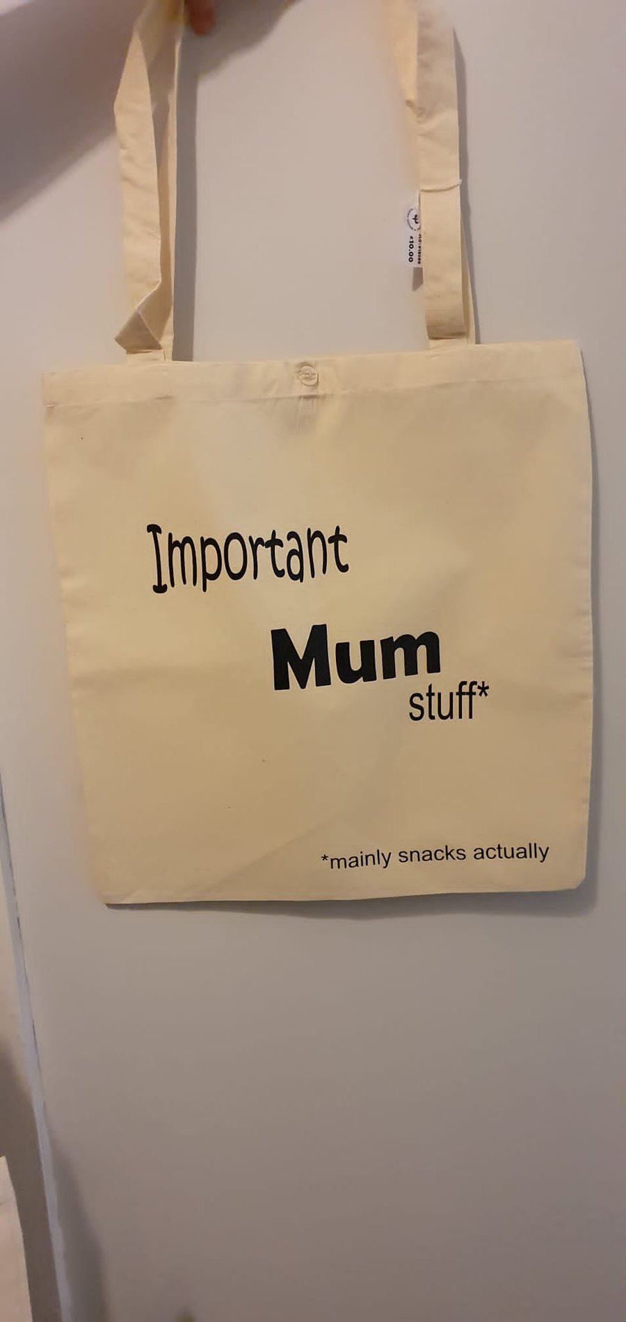 Important Stuff Tote Bag Folksy