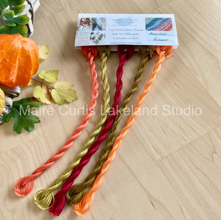Fine Perle 16 Embroidery thread -  Autumn Forest
