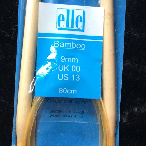 Elle Bamboo Circular Knitting Needles 5mm - 10mm US8-US15 UK6-UK000