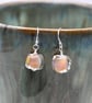 lampwork glass topaz nugget earrings - Image 4