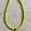 Green beaded neckalce