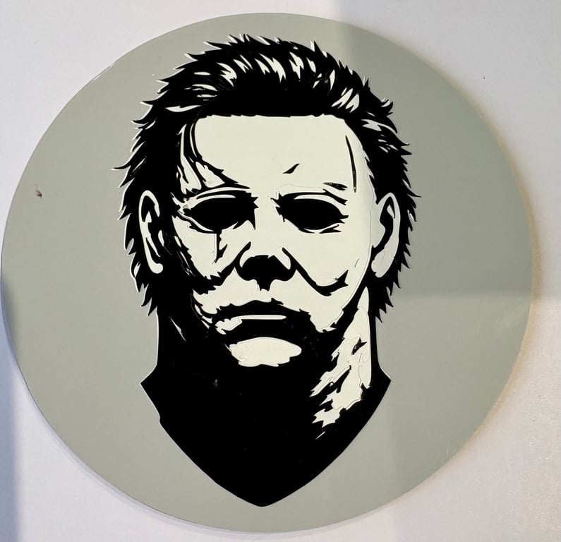 Michael Myers Horror Coaster   Halloween Inspired Drinks Coaster. Handmade Gift