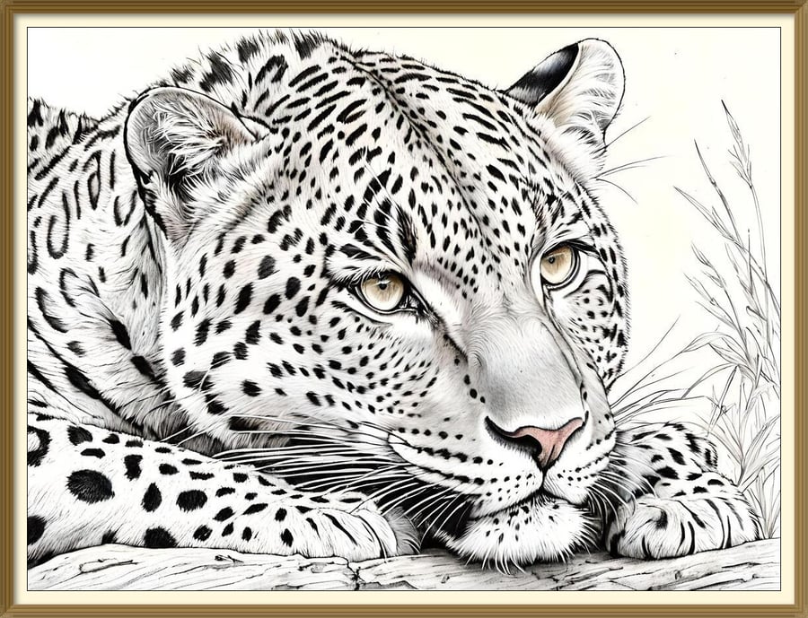 A4 Print of Leopard (unframed)