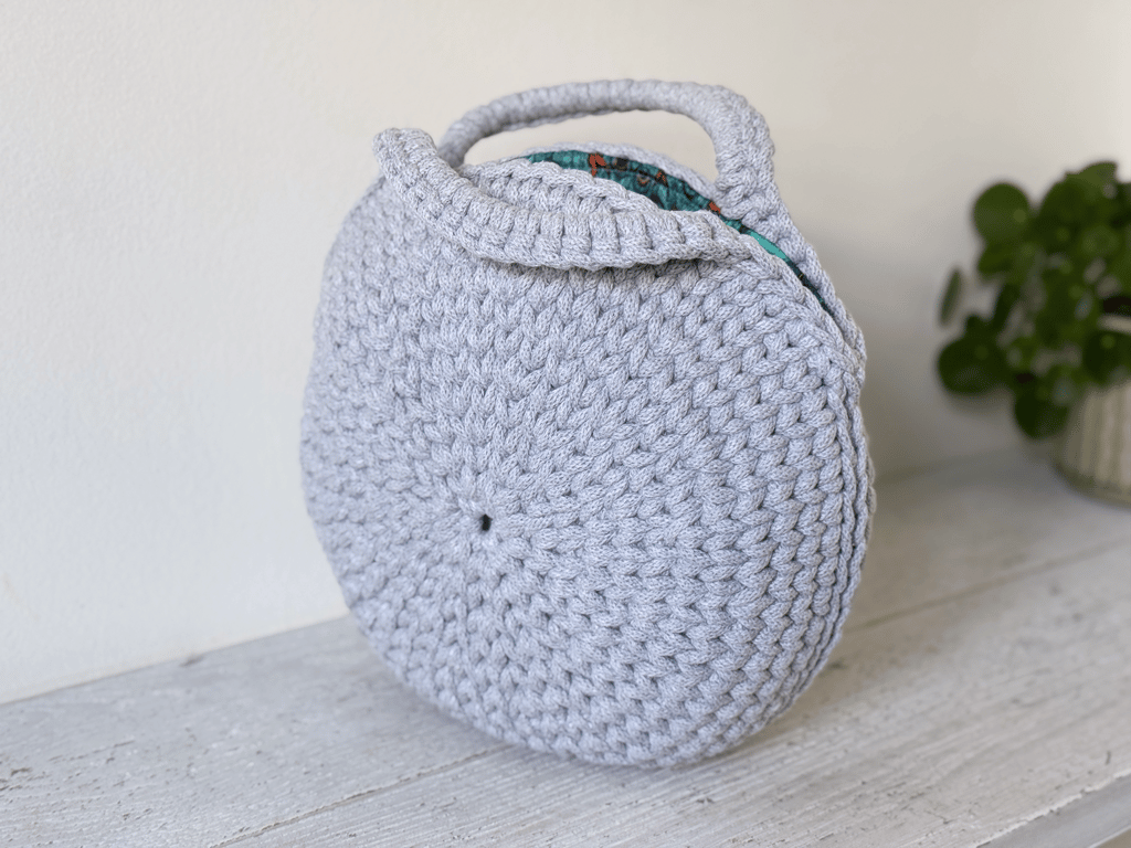 Handmade Circular Bag with Emma Shipley lining
