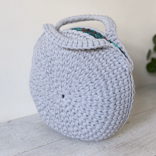 Handmade Circular Bag with Emma Shipley lining
