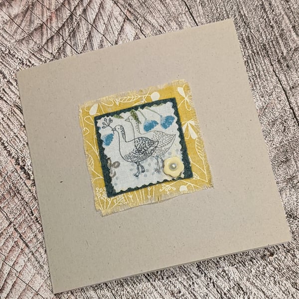 Geese hand made greeting card