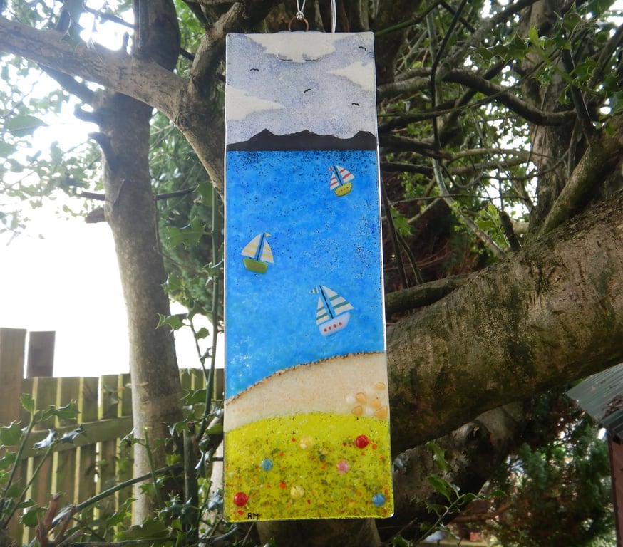 Fused Glass Isle of Arran Suncatcher