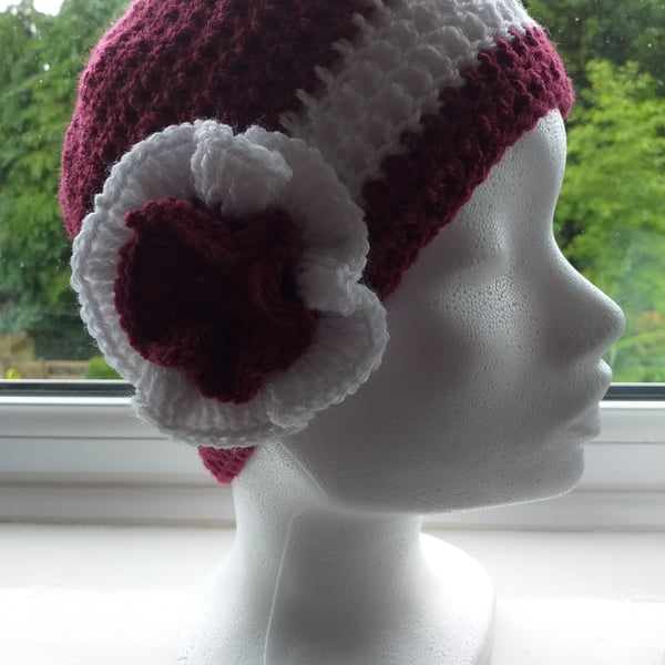 Ladies Crochet Beanie Hat