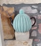 Medium Tea Cosy for 6 Cup, 1.1 lt Tea Pot, Hand Knitted, Brown Betty Compatible