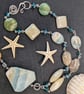 Amazonite, Flourite with Quartz & Jasper Sterling Silver Necklace - Image 3