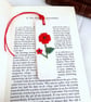 Handcrafted Red Poppy Bookmark - Image 3