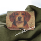 Decoupaged Beagle trinket chest